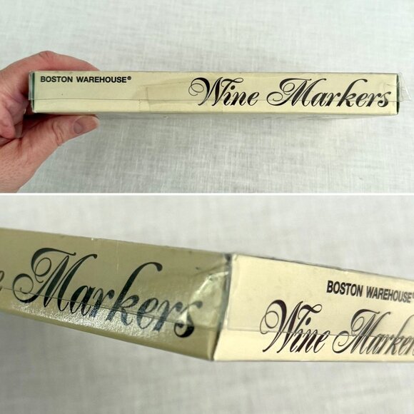 Vintage Boston Warehouse Lighthouse Wine Markers Set Of 6 Glass Charms Coastal - Picture 5 of 8